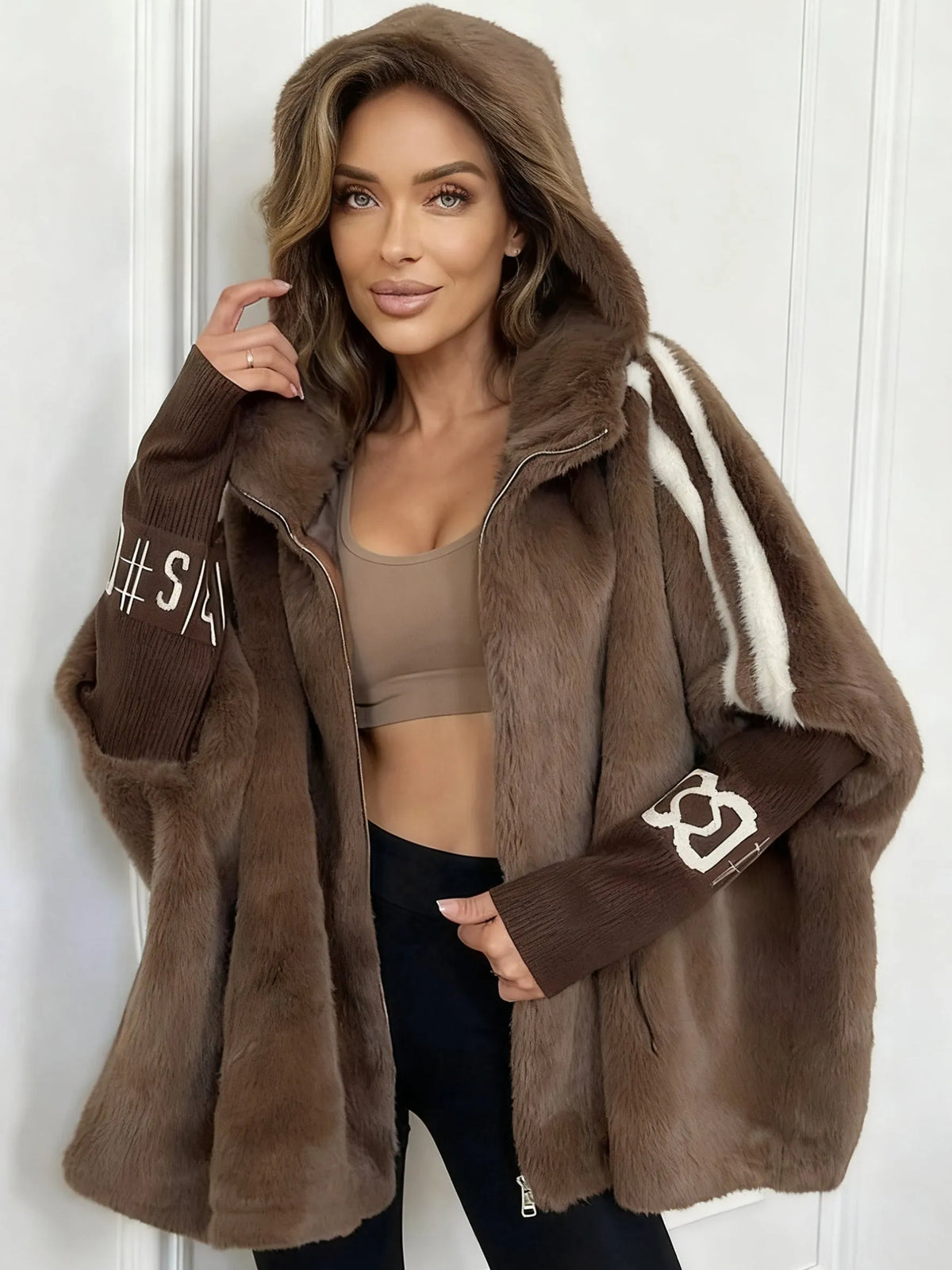 Avelrune – Quilted Hooded Jacket with Front Zipper