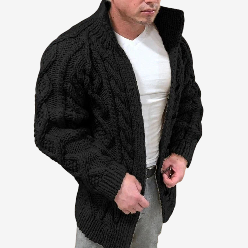 Caldrion – Shawl Collar Cardigan with Button Front
