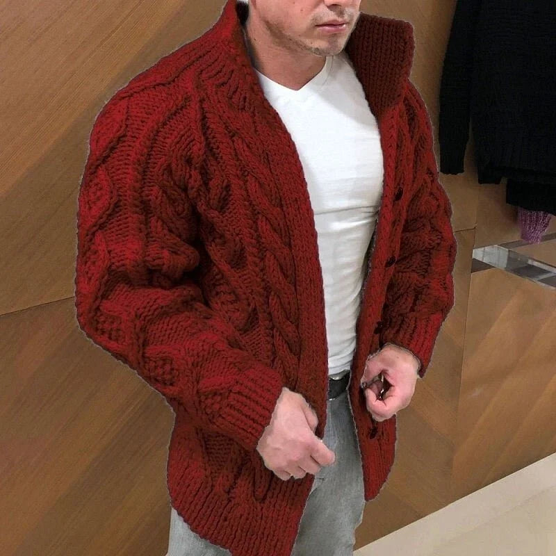 Caldrion – Shawl Collar Cardigan with Button Front