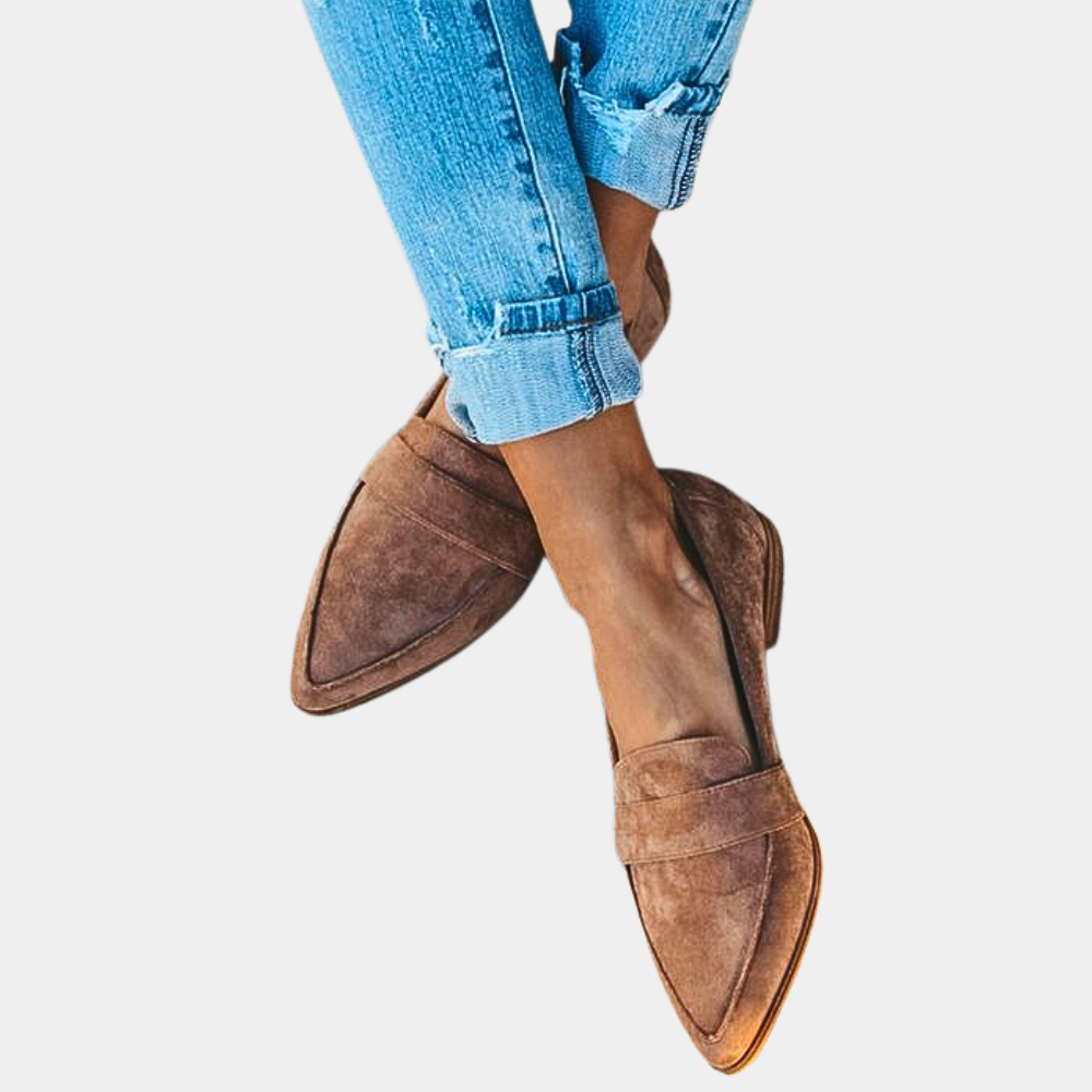 Claus - Chaussures en suède légères avec semelle antidérapante pour plus de confort