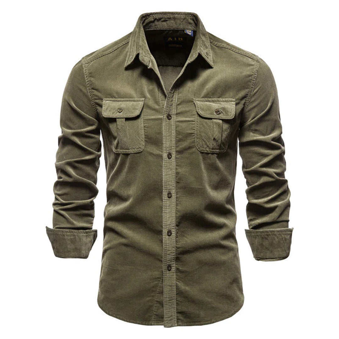 Ethan – Chemise classique à manches longues avec fermeture à boutons