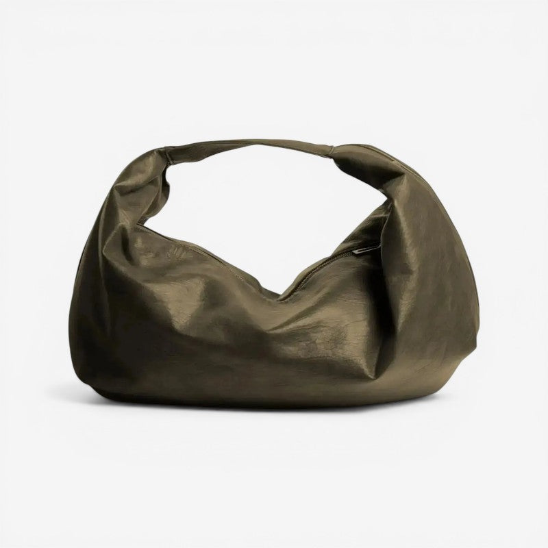 Women's Large Capacity Shoulder Bag with Zip Closure