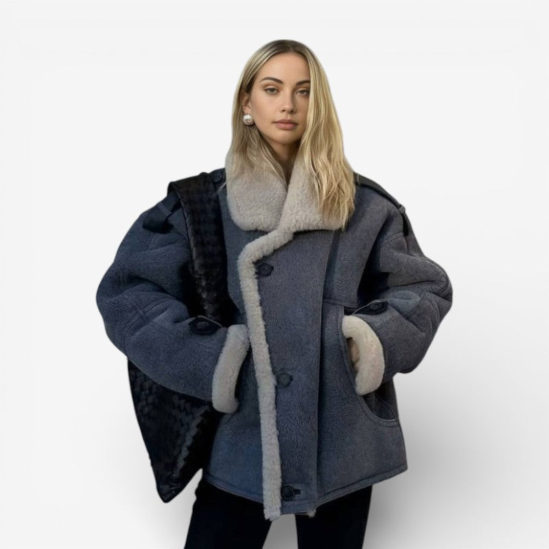 Alexandra – Jachetă cu căptușeală fleece, mâneci lungi și buzunare