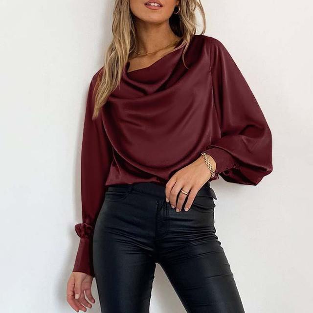 Lena - Bluză oversized șic cu mâneci lungi