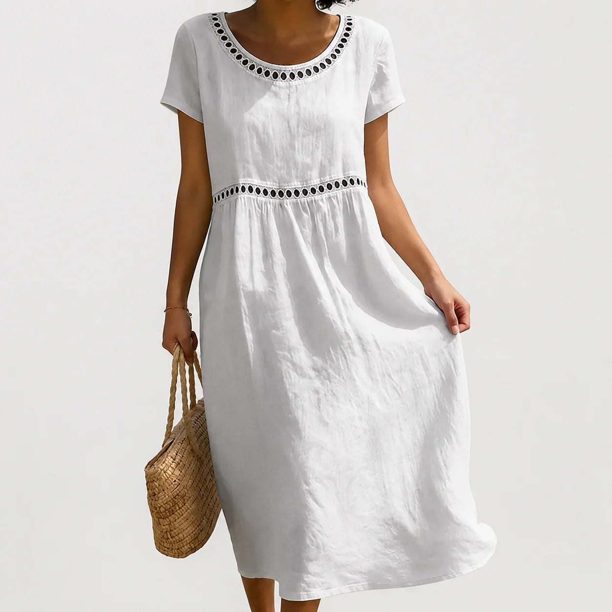Embroidered Summer Dress for Women