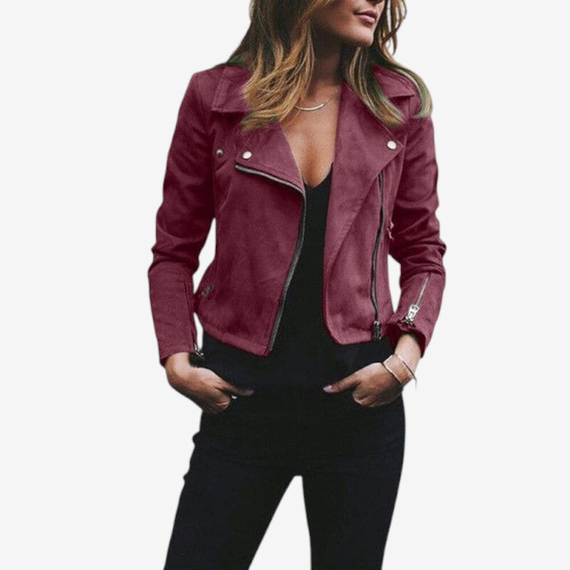 Valerie – Jacket with Long Sleeves, Zipper Closure, and Pockets