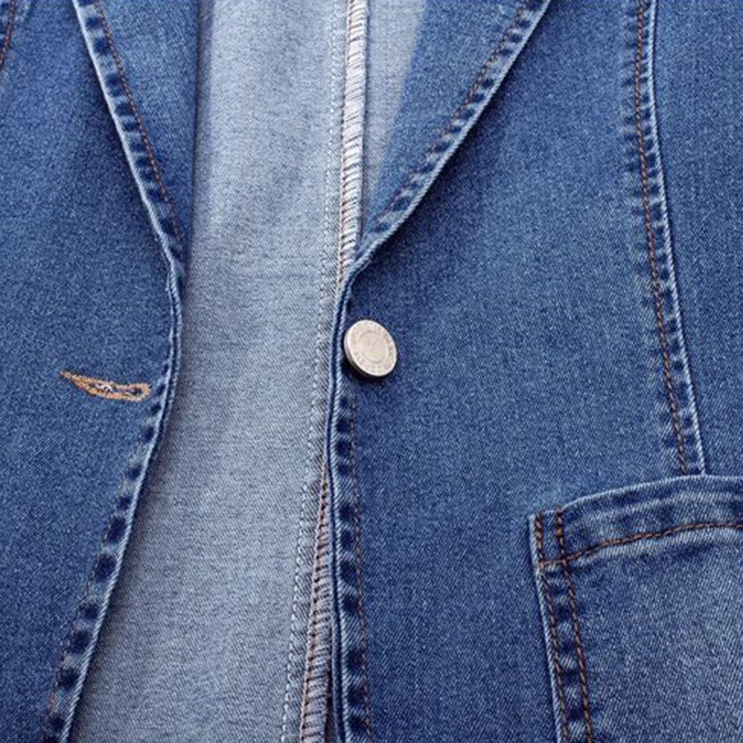 Isla - Elegancka kurtka jeansowa z zapięciem na guziki z przodu