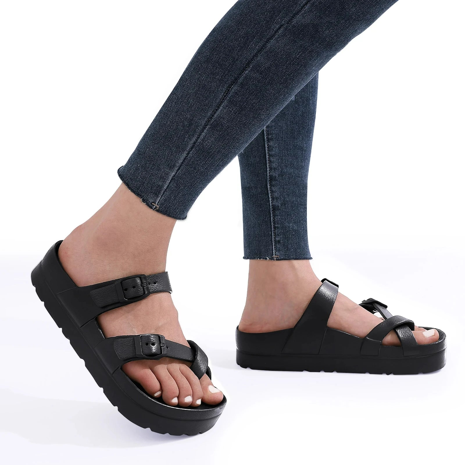 BlissStride - Sandales Douces et Confortables