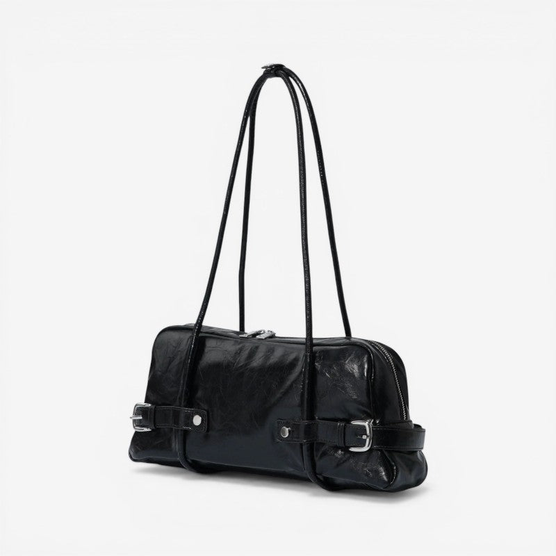 Borsa a tracolla da donna con cerniera e tracolla lunga
