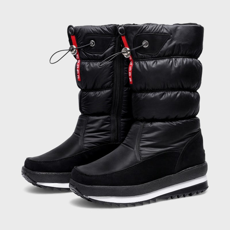 Adriana – Non-Slip Boots with Round Toe and Lace-Up Closure