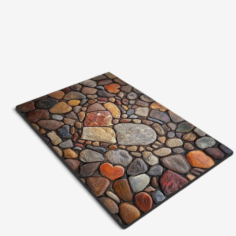 StoneStep - Tappetino da bagno in terra di diatomee con base in gomma