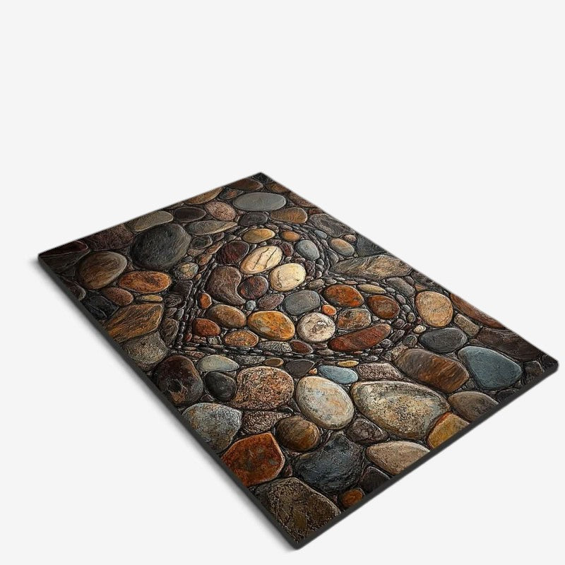 StoneStep - Tappetino da bagno in terra di diatomee con base in gomma