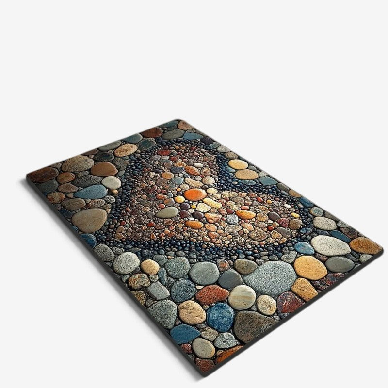 StoneStep - Tappetino da bagno in terra di diatomee con base in gomma