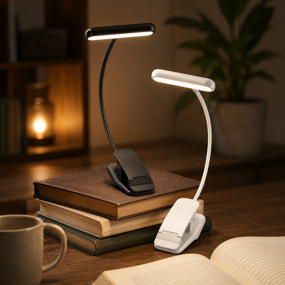 Glowflex - Lampe de lecture à pince avec col flexible