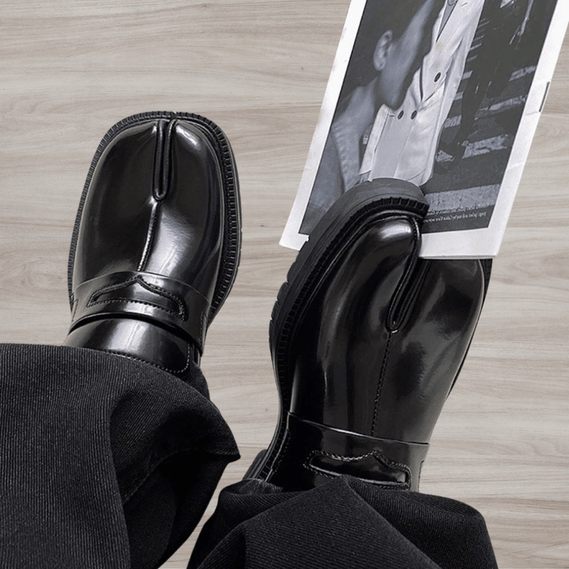 Oliver – Chaussures à bout fendu sans lacets avec semelle épaisse antidérapante | Confort de soutien au quotidien | Faciles à enfiler/enlever pour un usage décontracté