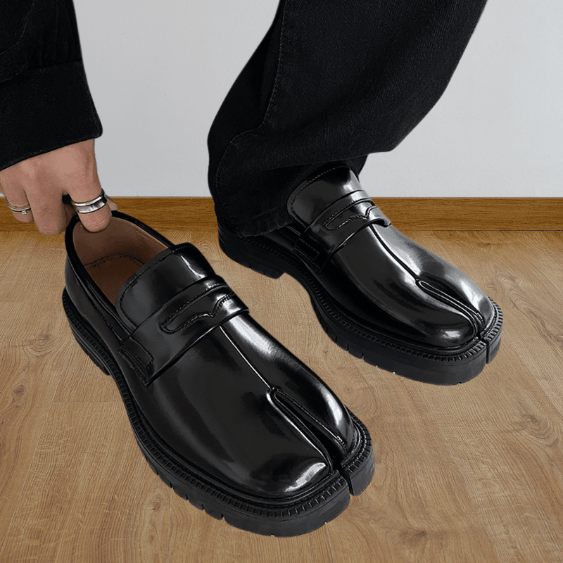 Oliver – Chaussures à bout fendu sans lacets avec semelle épaisse antidérapante | Confort de soutien au quotidien | Faciles à enfiler/enlever pour un usage décontracté