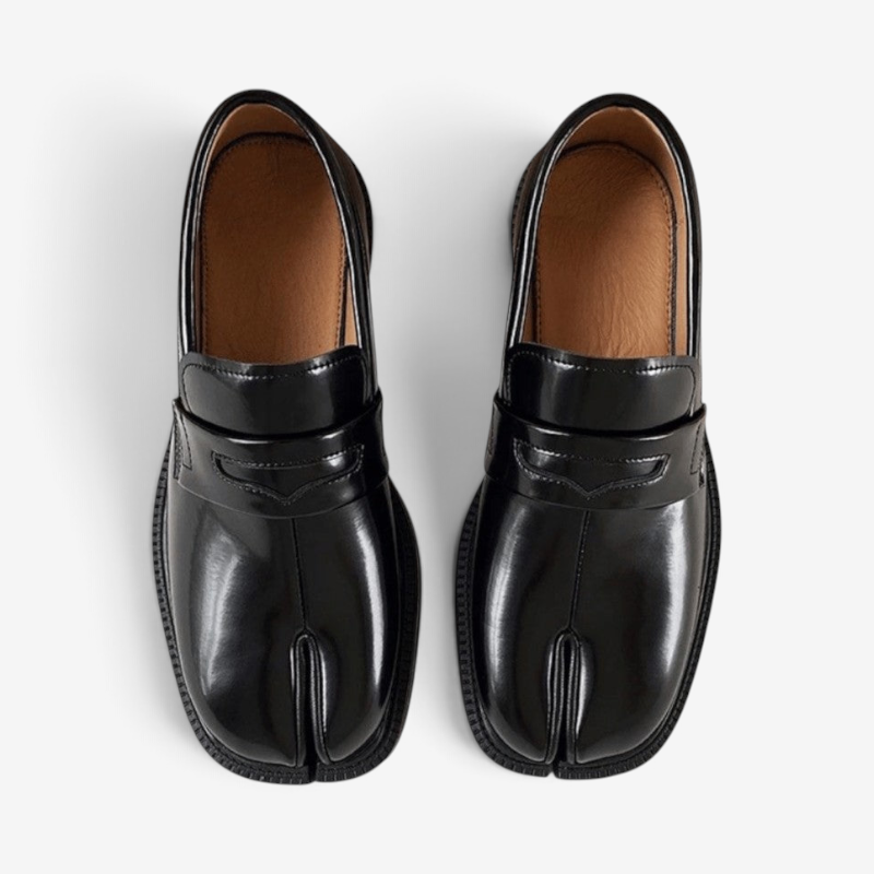 Marvello – Sapatos de biqueira dividida com sola espessa e design simples