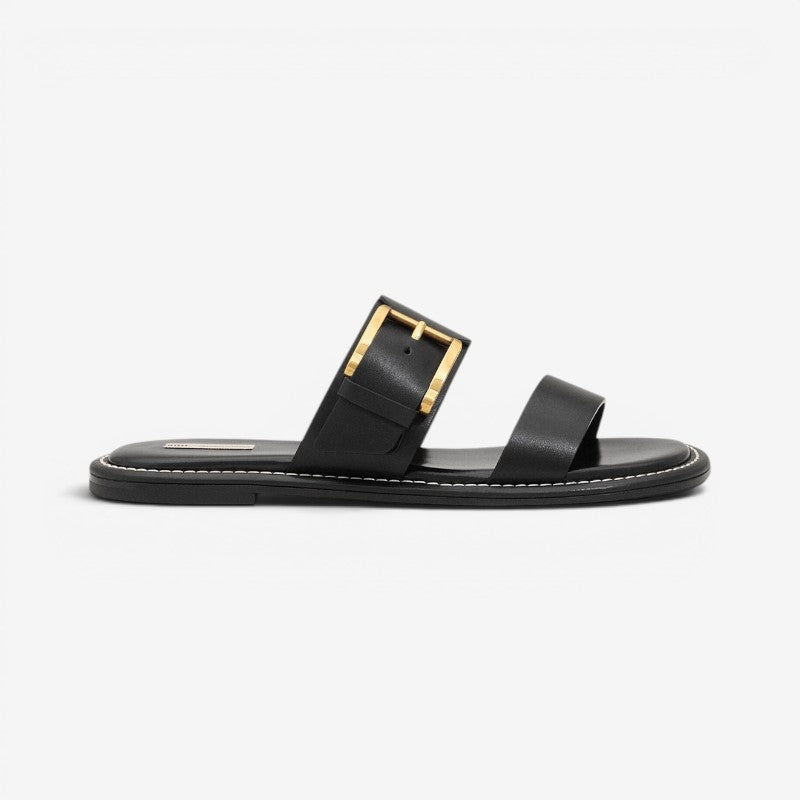 Women’s Buckle Strap Flat Sandals
