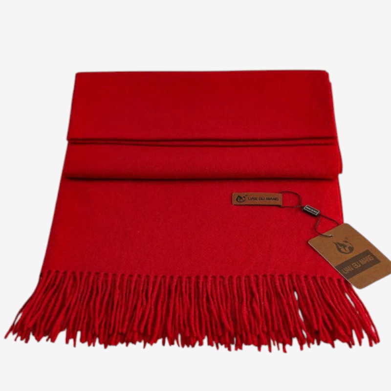 Maria – Sciarpa grande con design decorativo a nappine