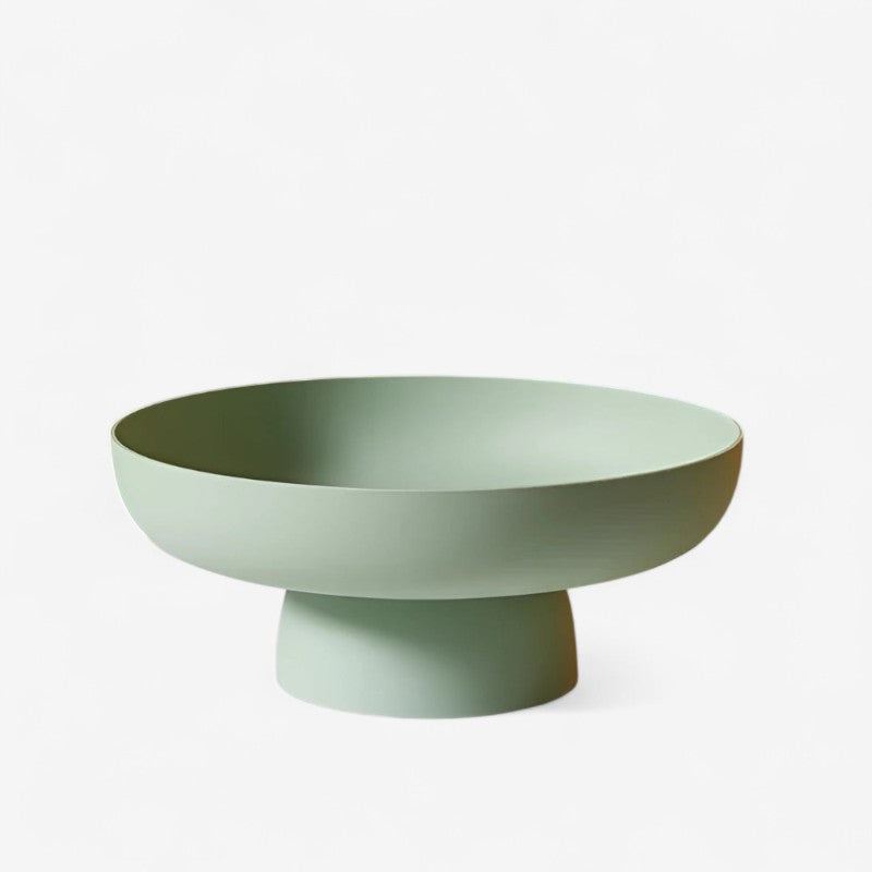 HarvestNest – Retro Fruitschaal met Bladvormig Ontwerp en Keramieklook