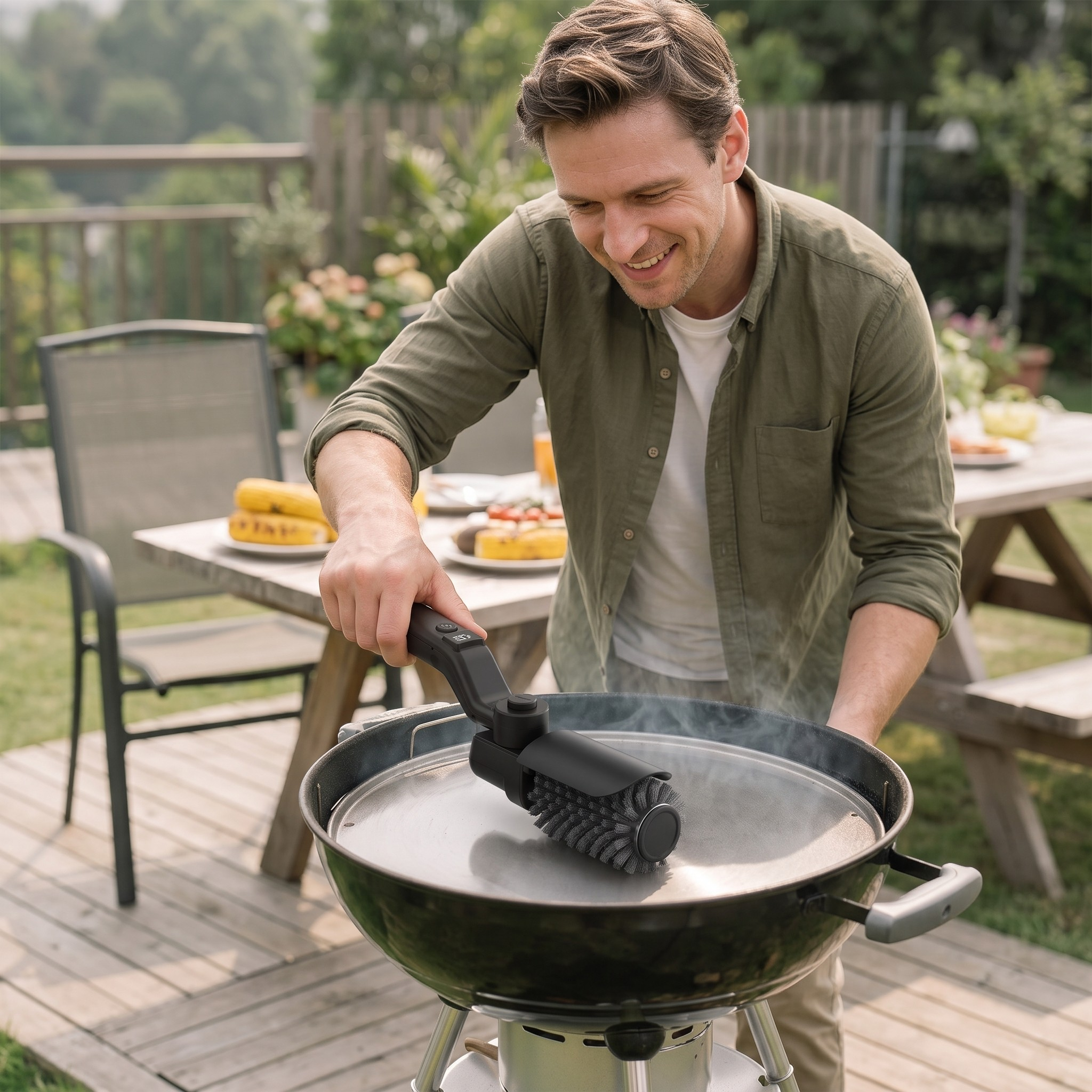 CleanoraPro - Electric Grill Cleaning Brush for Easy Cleaning