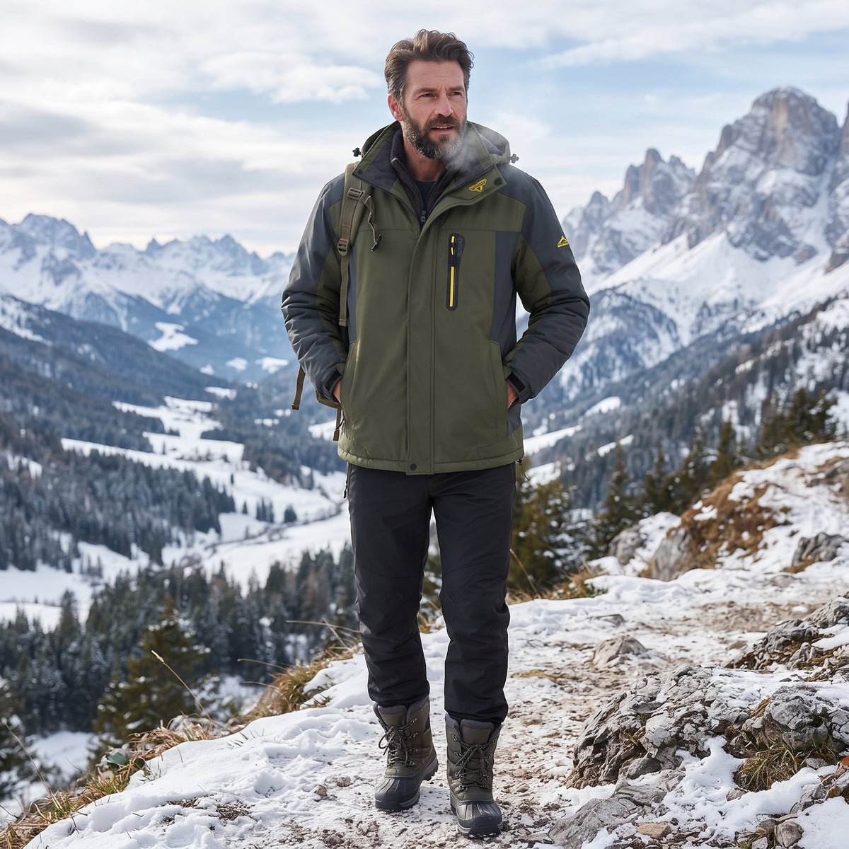 Warmforge - Men's Winter Coat With Insulated Lining