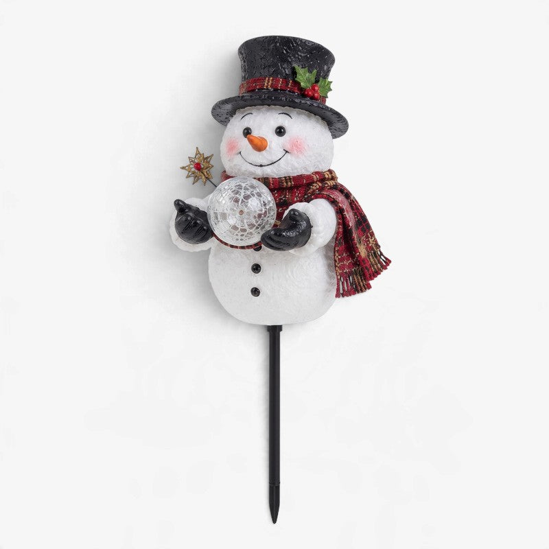 Snowlume - Solar Snowman Garden Light With Cascading Effect