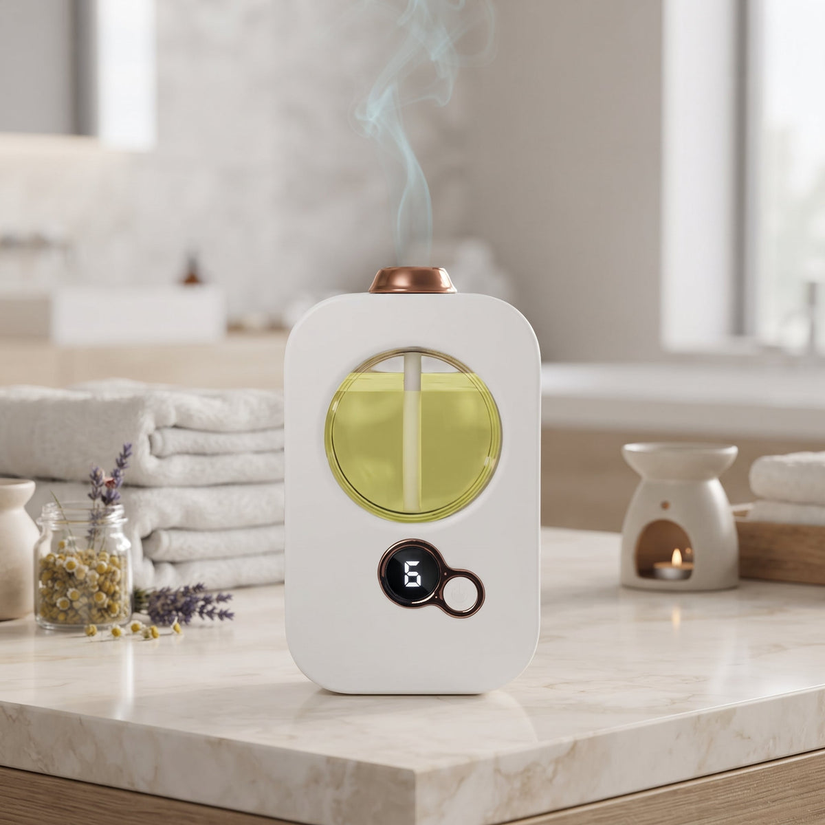 AromaPulse - Aroma difuzér s LED displejem a nastavitelným rozprašováním