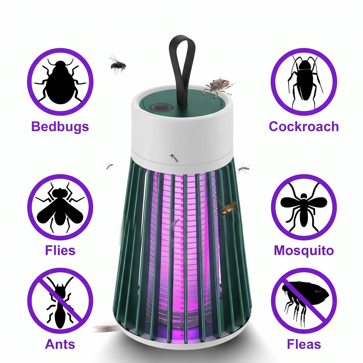 BugBeacon - USB Rechargeable Insect Lamp With Light Trap
