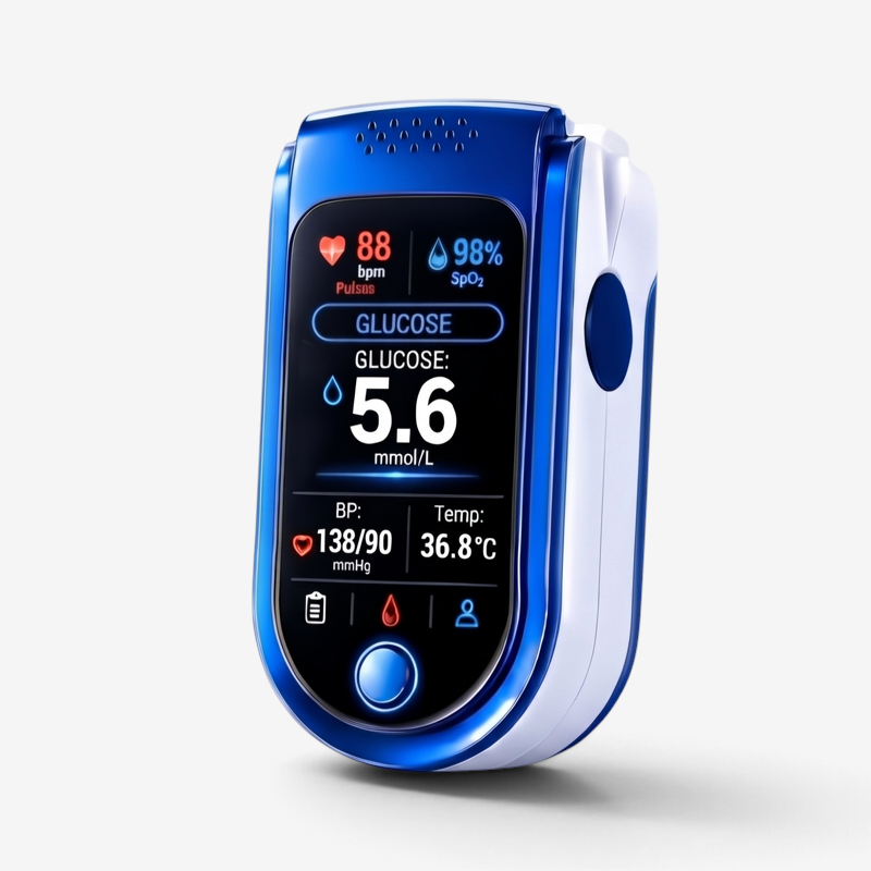 PulseView – digitálny prstový pulzný oxymeter s OLED displejom