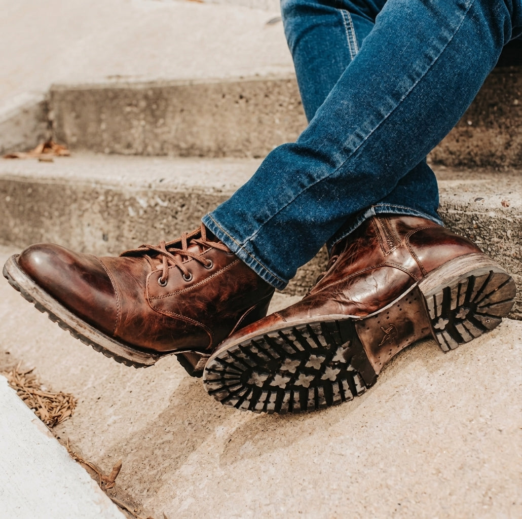 Niall – Zapatos con cordones duraderos y suela antideslizante para un ajuste seguro