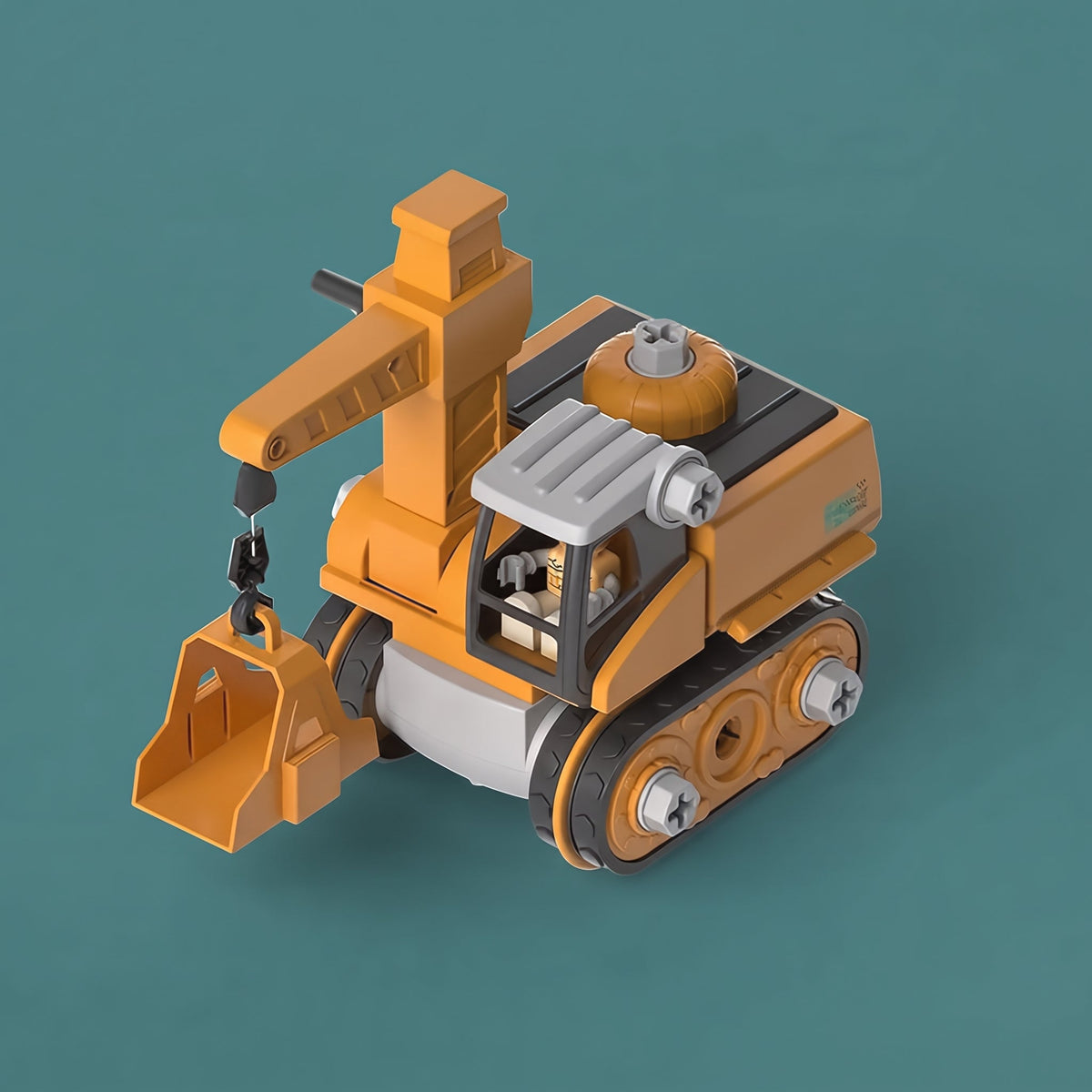 BuildDigger - Construction Excavator Toy Set With Manual Tools