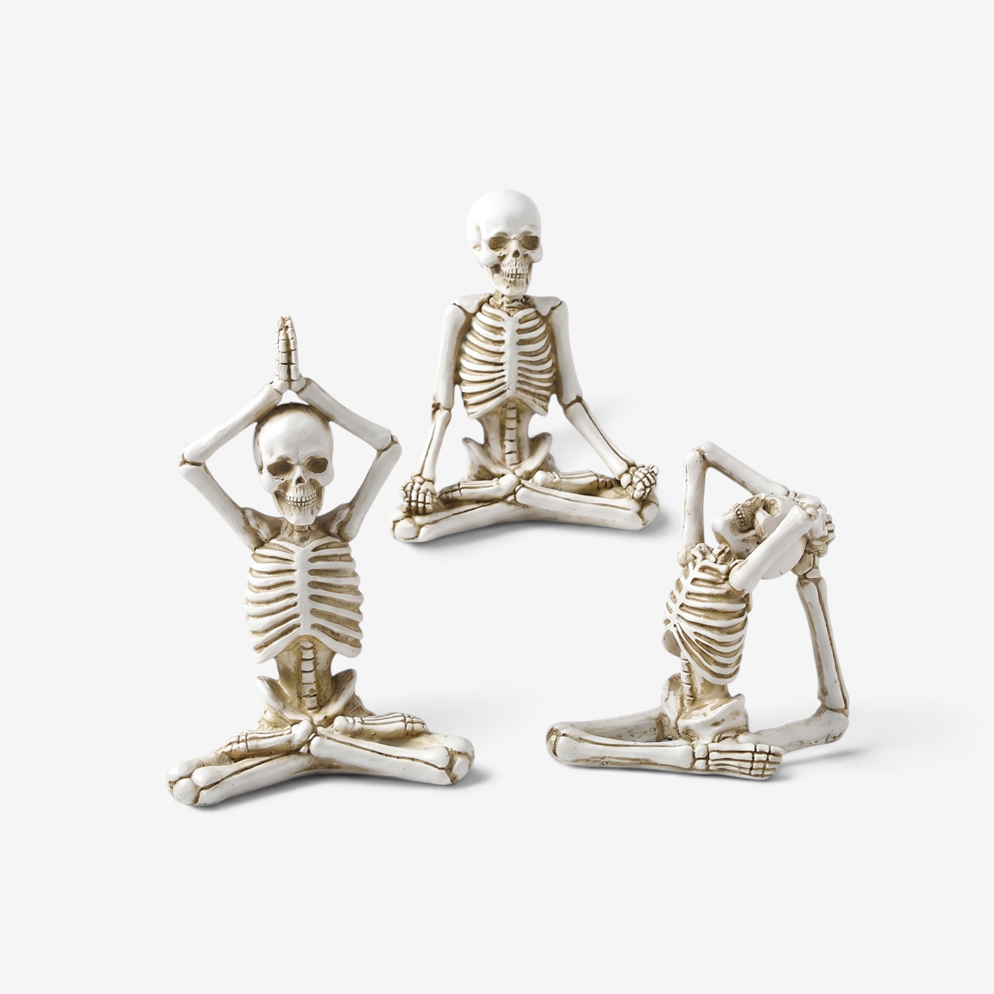 Figurka szkieletu na Halloween, dekoracja z żywicy