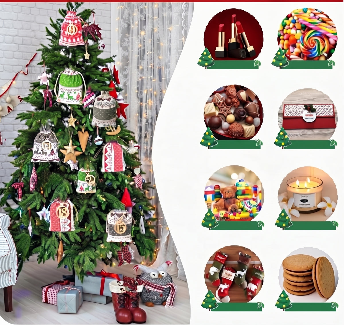 CraftCountdown – adventní kalendář se 24 látkovými sáčky