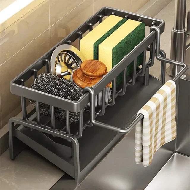 DryEase - Compact dish rack with removable drip tray