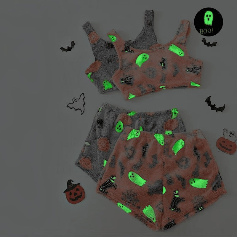Lina – halloweenská souprava pyžama se vzorem duchů