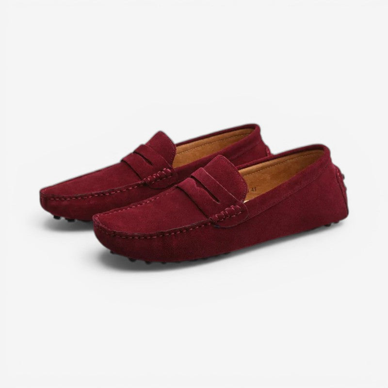 Alex - Round Toe Slip On Shoes with Non Slip Sole | Easy On and Off Everyday Comfort | Sizes 38–49 | Brown, Green, Red, Grey, Black, Orange, Dark Brown