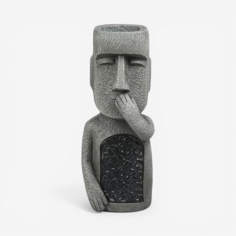 GlowPot – Sculptură artistică de ghiveci pentru flori cu LED solar