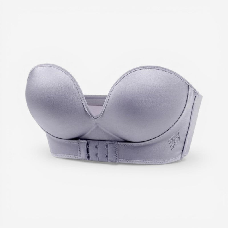 Jillian - Top con Scollo a V Profondo e Fibbia Regolabile Davanti e Dietro | Chiusura per Vestibilità Personalizzata | Taglie 32–40 | Colori: Grigio, Beige, Nero