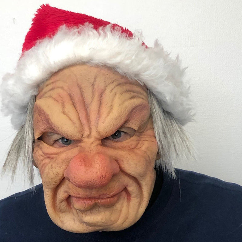 Realistyczna maska starego mężczyzny na Halloween