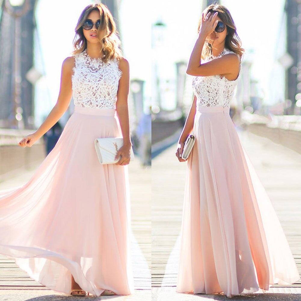 Sophia - Rochie maxi elegantă în linie A, cu corset din dantelă și design fără mâneci