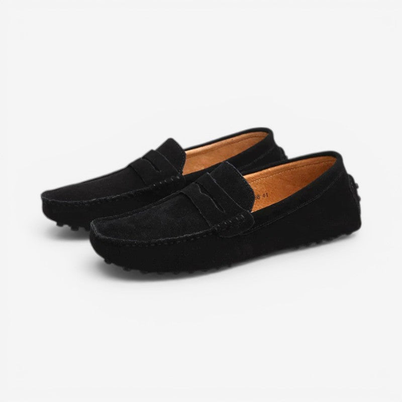 Alex - Round Toe Slip On Shoes with Non Slip Sole | Easy On and Off Everyday Comfort | Sizes 38–49 | Brown, Green, Red, Grey, Black, Orange, Dark Brown