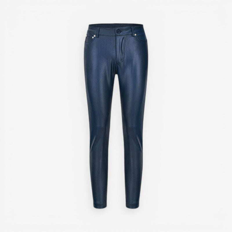 Elijah - High-Waisted Pants with Button Closure & Side Pockets | Structured Fit | Easy On/Off | Sizes S–3XL | Red, Blue, Black