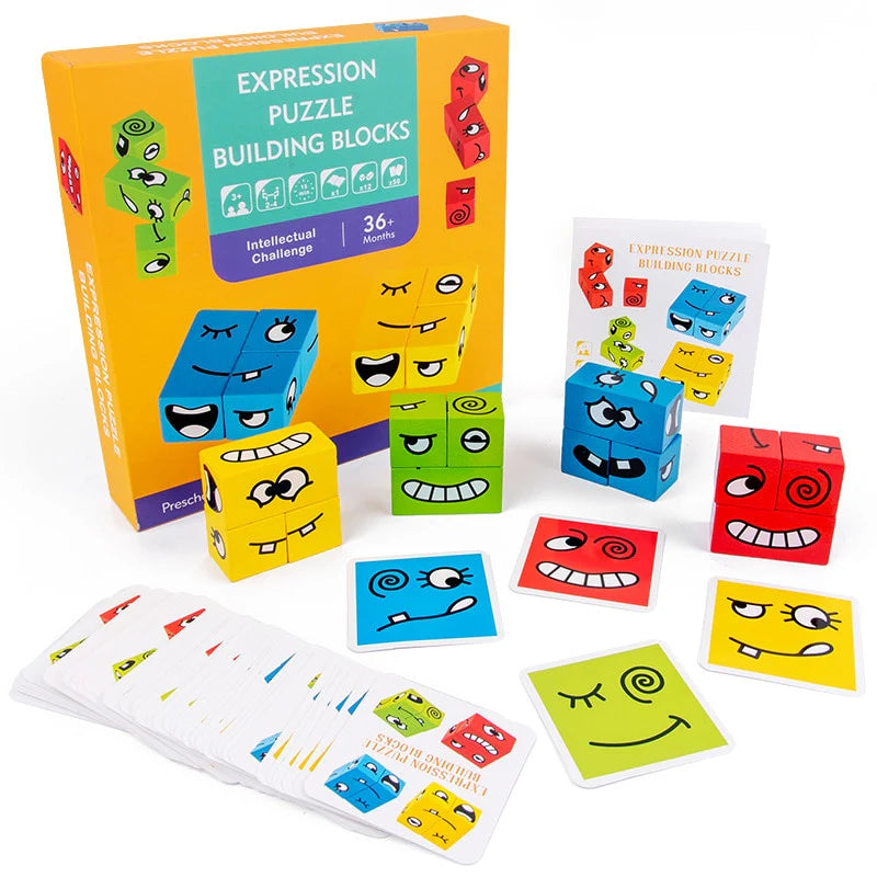 BrightMinds – Fajna gra logiczna z wyrazami twarzy do nauczania Montessori