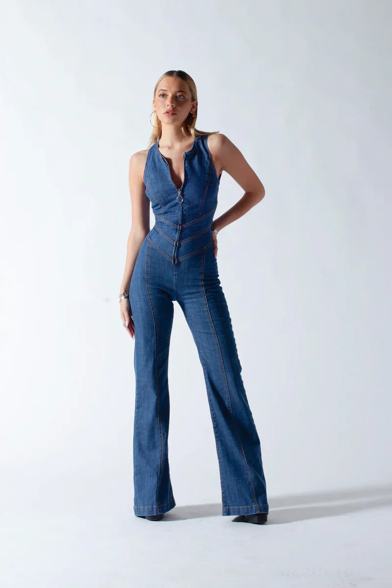EleganceCharm™ - Chic Jumpsuit with Corset Effect