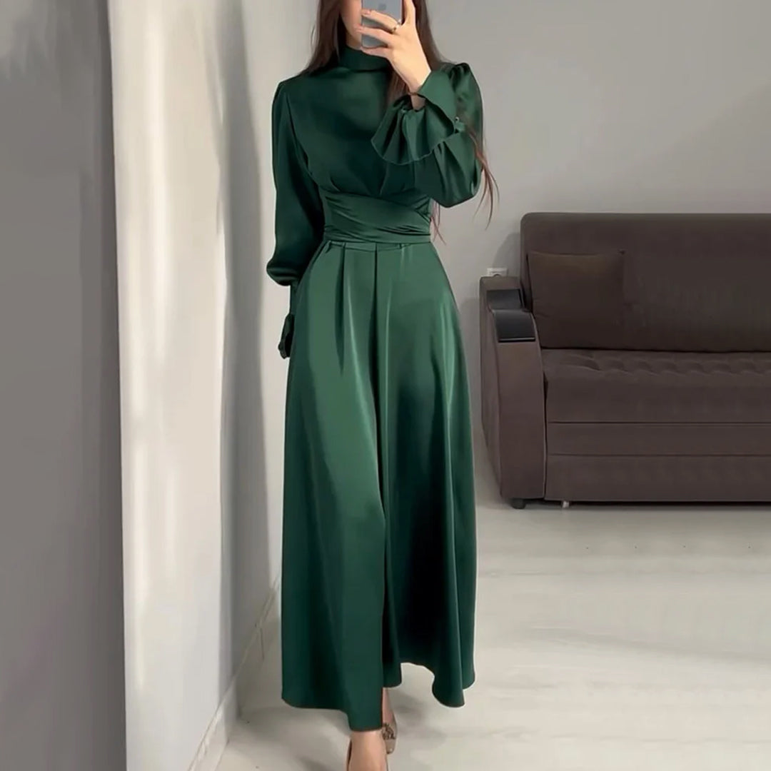 Emma – Robe maxi à manches longues et silhouette fluide