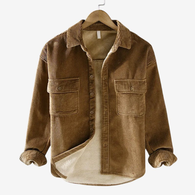 WarmWeave - Chemise matelassée pour homme en flanelle avec doublure polaire