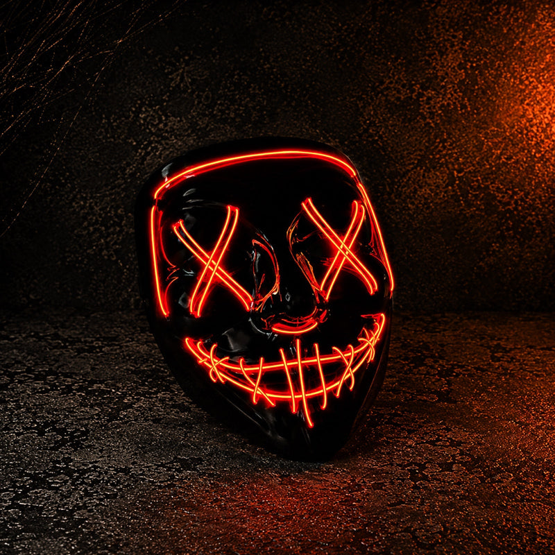 GlowMask – LED maska na halloweenské akce
