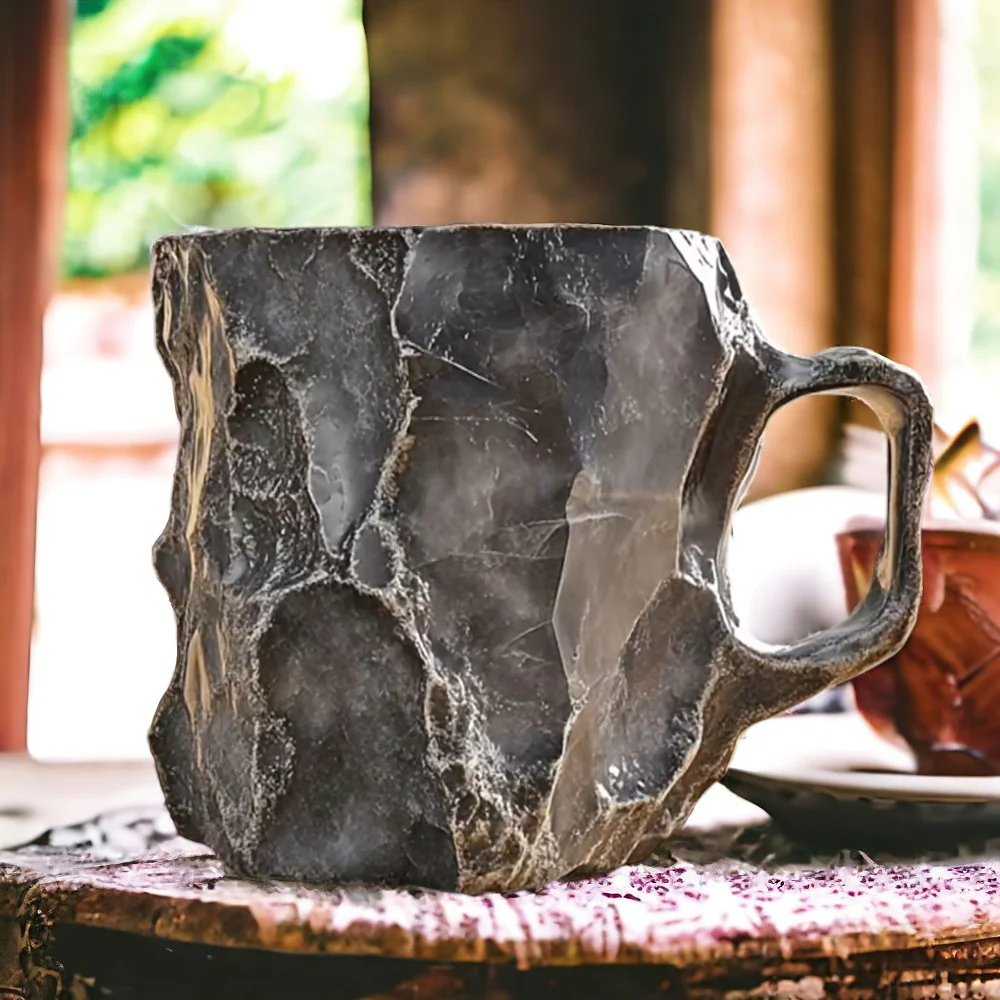 ArtisanAura - Elegant Handmade Stoneware Precious Mug