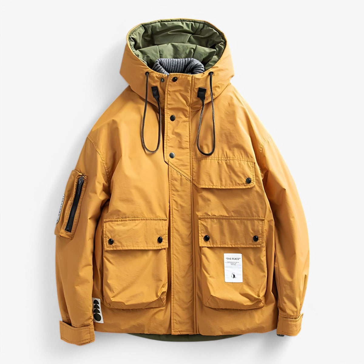 CuffLock - Men's Winter Parka With Removable Hood And Multiple Pockets